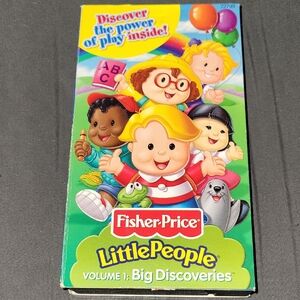 Fisher-Price Little People Colorful Volume 1 Big Discoveries VHS Tape